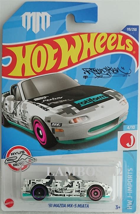 未使用 ホットウィール Mazda MX Miata マツダ MX ミアータ Hot Wheels HW J Imports アサダ リュウ Ryu
