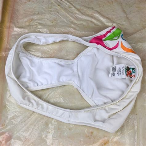 Roxy Swim Rozy White Swim Cheeky Bikini Bottom Poshmark