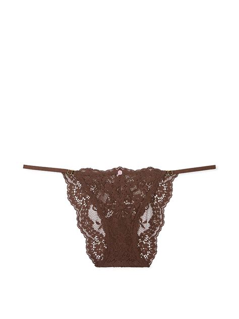 Buy Lace Adjustable String Bikini Panty Ganache Order Panties Online Victoria S Secret