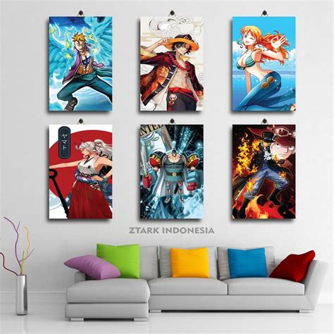 Jual 21 40 POSTER KAMAR CUSTOM ANIME ONE PIECE TRAFALGAR LAW SHANKS