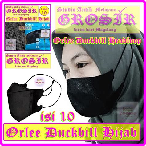 Jual ORLEE DUCKBILL Hijab Isi 10 24900 MASKER HIJAB MASKER ORLEE