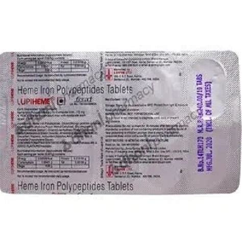 tablets heme iron polypeptides tablets medicine raw materials