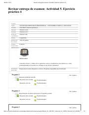 Revisar Entrega De Examen Actividad Ejercicio Pr Ctico Pdf