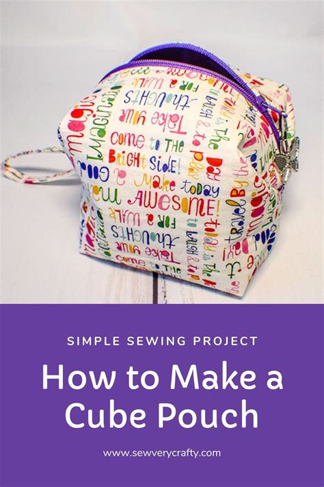 How To Make A Cube Pouch Sewing Tutorials Sewing Projects For