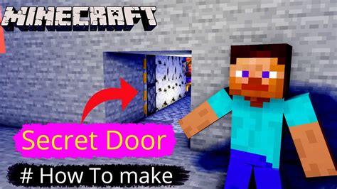 How To Make Secret Door In Minecraft Easymraka47 Youtube