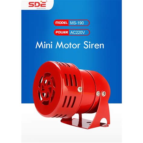 Sde Mini Motor Siren Ms Shopee Philippines