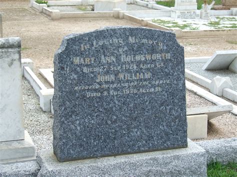 John William Holdsworth Desconhecido Memorial Find A Grave