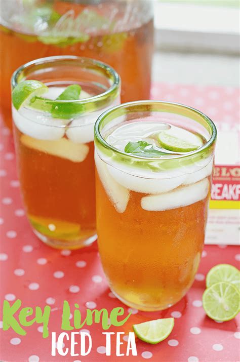 Mint Key Lime Iced Tea Recipe