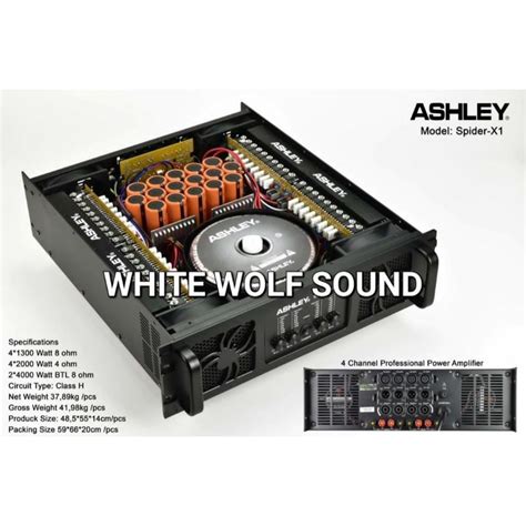 Jual Power Amplifier Ashley Spider X1 Baru 4 Channel 2000w X4 Ashley