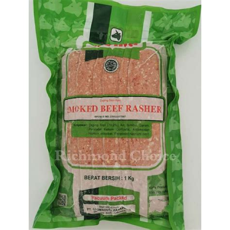 Jual SMOKED BEEF RASHER AROMA 1 KG Shopee Indonesia