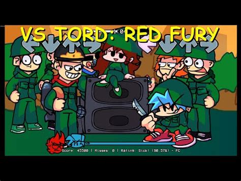 Friday Night Funkin VS Tord Red Fury Full Week Beta FNF Mod HARD