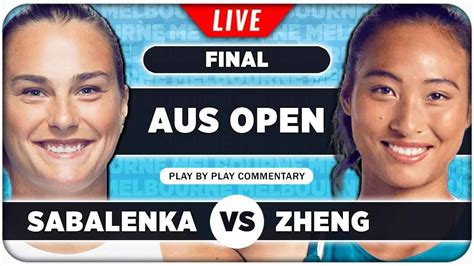 SABALENKA Vs ZHENG Australian Open 2024 Final LIVE Tennis Play By