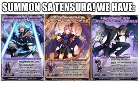 Tensura Units Template For Your Own Thoughts Rgrandsummoners