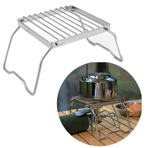 A O Inoxid Vel Folding Grill Para Camping Ferramenta De Treinamento De