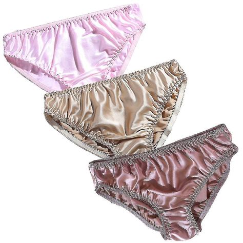 Kvinnors Mulberry Silk Trosor Sexig Bikini Satin Beachwear Bad Shorts Pack Fruugo SE