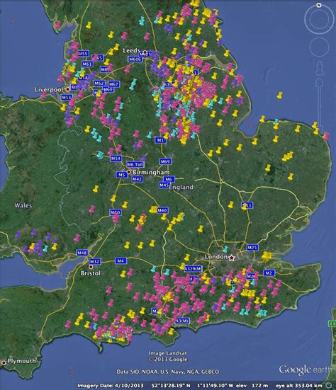 Frack Land Update Map Of Existing UK Oil And Gas Wells