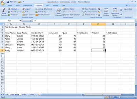 Using Ms Excel 2007 To Analyze Data An Introductory Tutorial