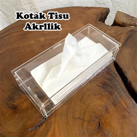 Jual Kotak Tempat Tisu Aesthetic Bahan Akrilik Tempat Tisu Minimalis