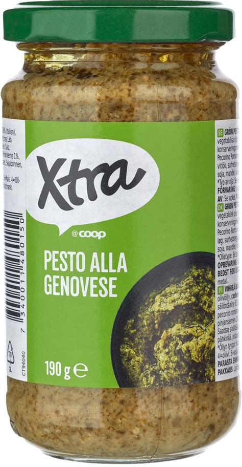 Xtra Pesto Alla Genovese vihreä pestokastike 190 g S kaupat ruoan