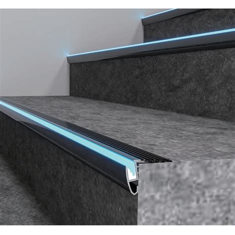 slim  slip outdoor stair nosing uplight profile