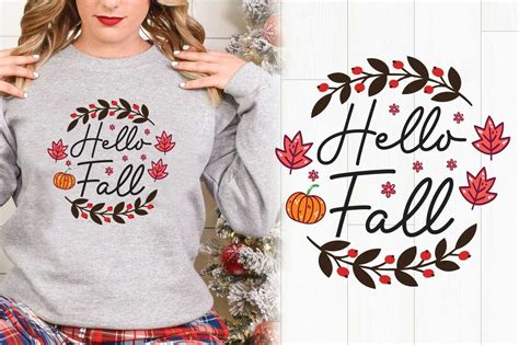 Hello Fall Vector Graphic Svg T Shirt Graphic By Almamun2248 · Creative