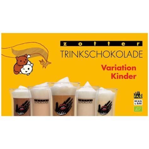 Bio Trinkschokolade Variationen Kinder 5x22g 110g 6er Vorteilspack