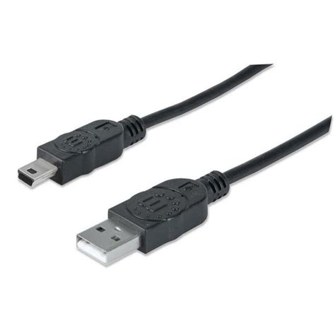 CABLE USB A B MANHATTAN 342650 1 8M NEGRO