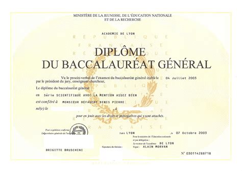 Brevet Baccalaur At Denis Defauchydenis Defauchy