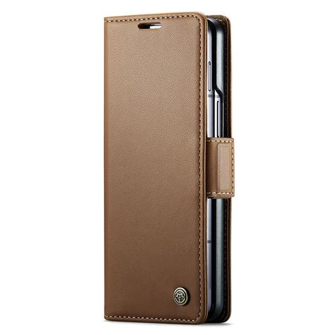 Caseme Rfid Blocking Slim Pung Etui Samsung Galaxy Z Fold Brun K B