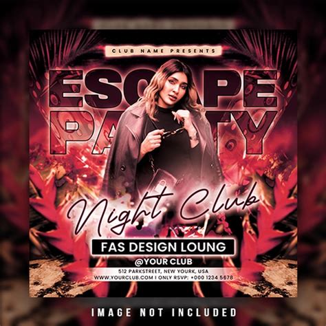 Premium Psd Free Psd Dj Nightclub Party Flyer Social Media