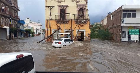 Intensas Lluvias Provocan Caos En Zacatecas Calles Inundadas Y