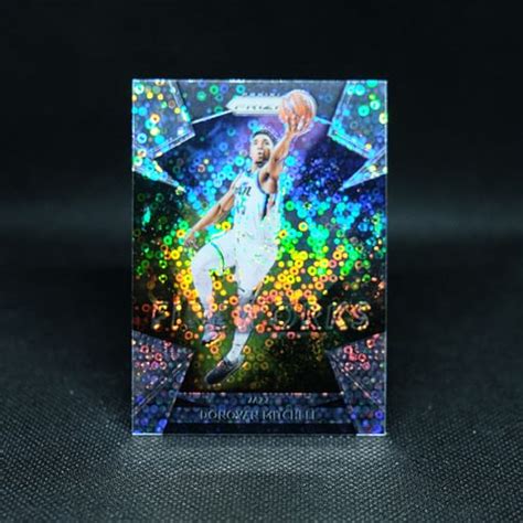 2018 19 Donovan Mitchell Prizm Fireworks Fast Break Prizm And 1