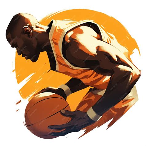 African man in his 20s playing basketball | Premium AI-generated vector