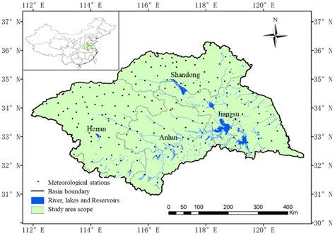 Huai River Map