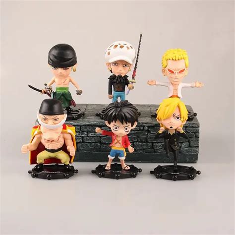 Hot Pcs Lot CM Pvc Japanese Sexy Anime Figure One Piece Q Version Action Figure Collectible