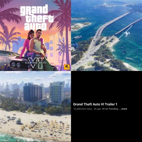 The new GTA 6 trailer has already gotten over 15 Million views in just ...