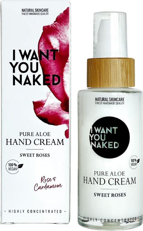 I WANT YOU NAKED Sweet Roses Pure Aloe Hand Cream 50 Ml Ecco Verde Online Shop
