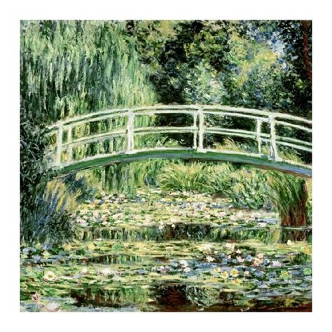 Claude Monet Fine Art Open Edition Giclée White Water Lilies Bridge