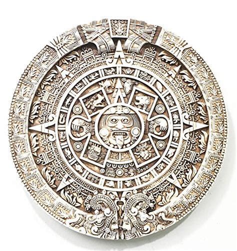 Mexica Aztec Solar Xiuhpohualli Tonalpohualli Wall Calendar Sculpture