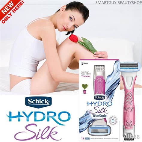 Schick Hydro Silk TrimStyle 5 Blade Razor and Bikini Trimmer ชดอปกรณกำจดขนสำหรบผหญงรน