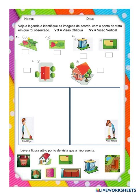 Vis O Obliqua E Vis O Vertical Interactive Worksheet Online Activities