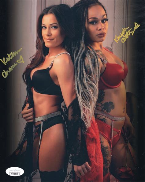Kayden Carter Katana Chance funhouse JSA (metallic 8x10) WWE NXT photo