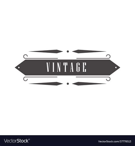 Vintage divider design Royalty Free Vector Image