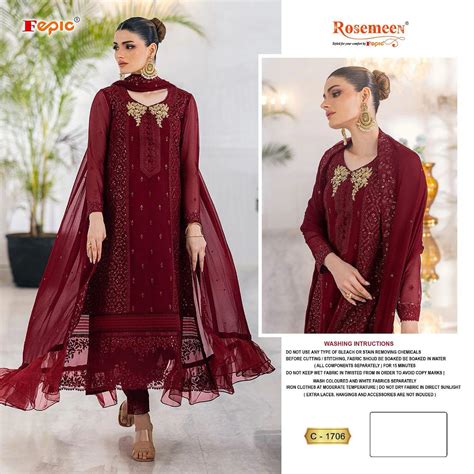 ZIAAZ DESIGNS NOOR RED VOL 2 READYMADE PAKISTANI SUITS