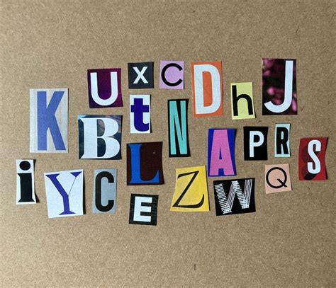 Magazine Letters Letter Cutouts Collage Letters Alphabet - Etsy