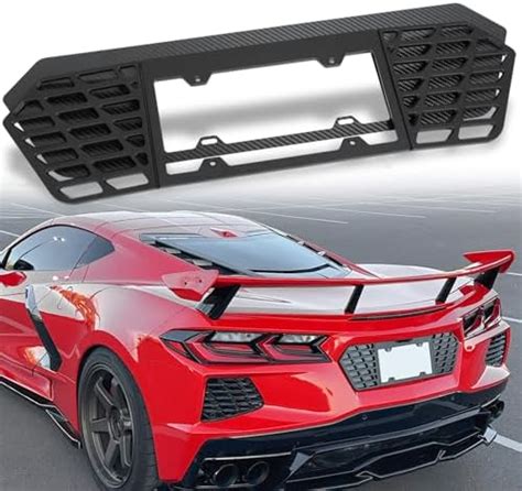 Upgraded C8 License Plate Frame Fit For Corvette C8 2020 2021 2022 2023 2024 2025