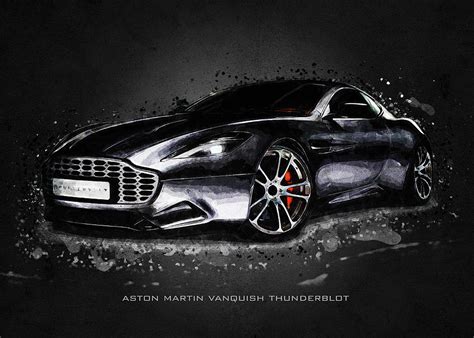 Aston Martin Vanquish Thunderbolt Digital Art By Gab Fernando Fine