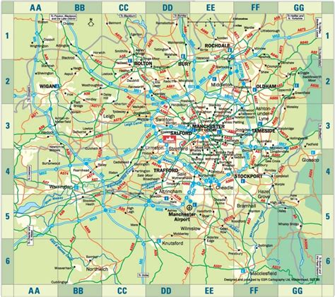 Greater Manchester map - Ontheworldmap.com