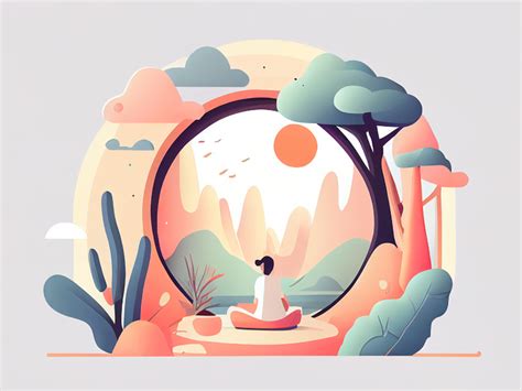 Yoga Meditation Illustration by OURLINE on Dribbble