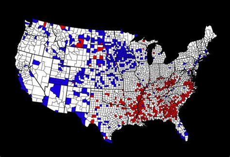 Age Sex Adjusted Mortality Rates 19931997 Red High Mortality White